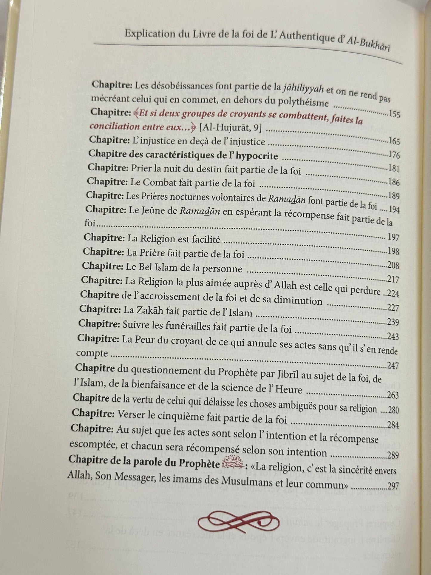 Explication Du Livre De La Foi De L'authentique D'Al-Bukhari