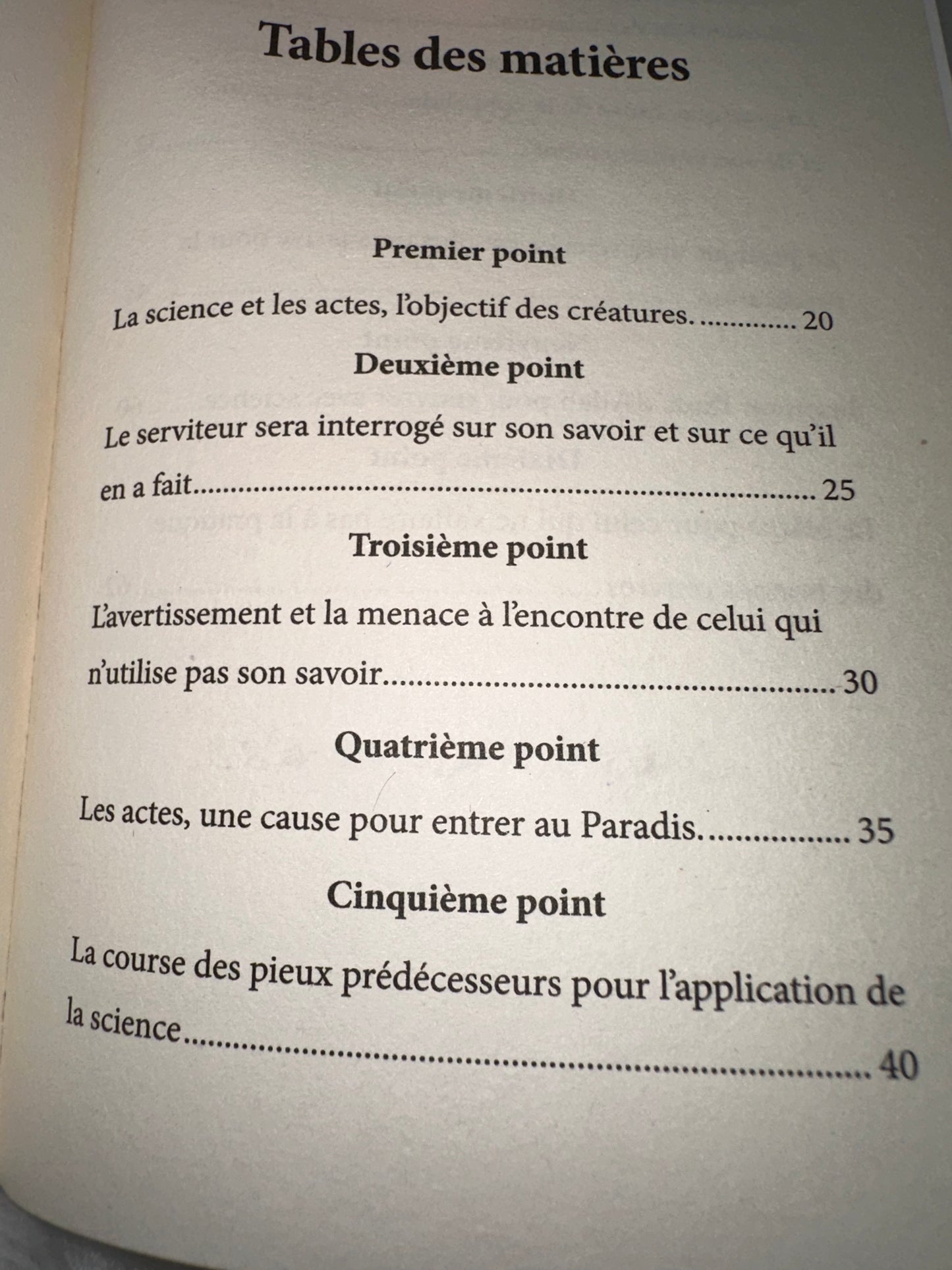 Les œuvres fruits de la science, de Cheikh Abd-Ar-Razzak Al Badr (Format de poche)