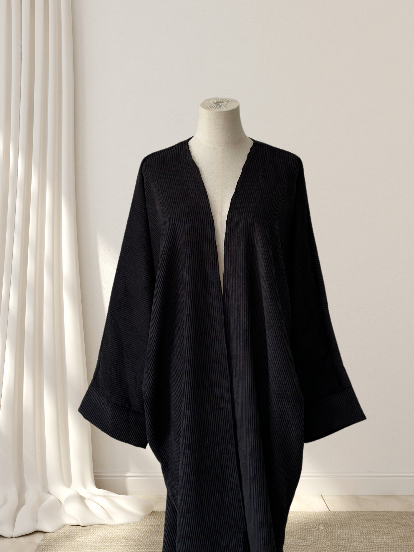 Manteau kimono velour