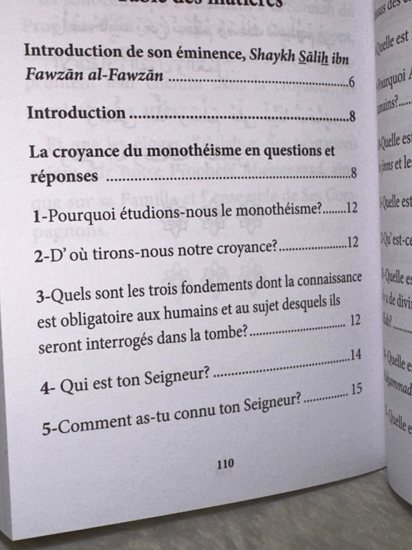 100 Q/R AU SUJET DE LA CROYANCE DU MONOTHÉISME 🎁