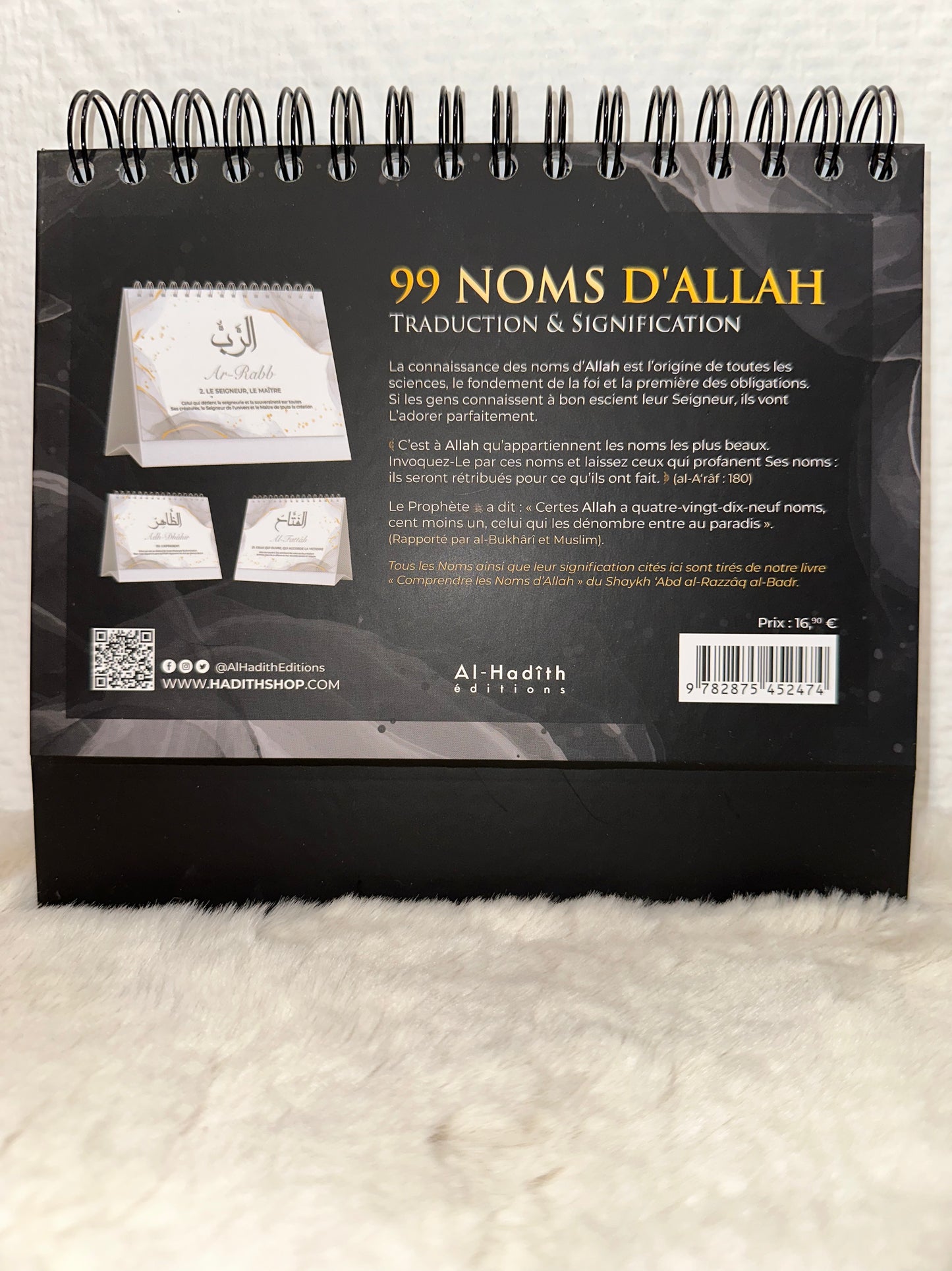 99 Noms D'Allah - Mieux Le Connaître Pour Mieux L'adorer - Calendrier Chevalet - Editions Al-Hadith