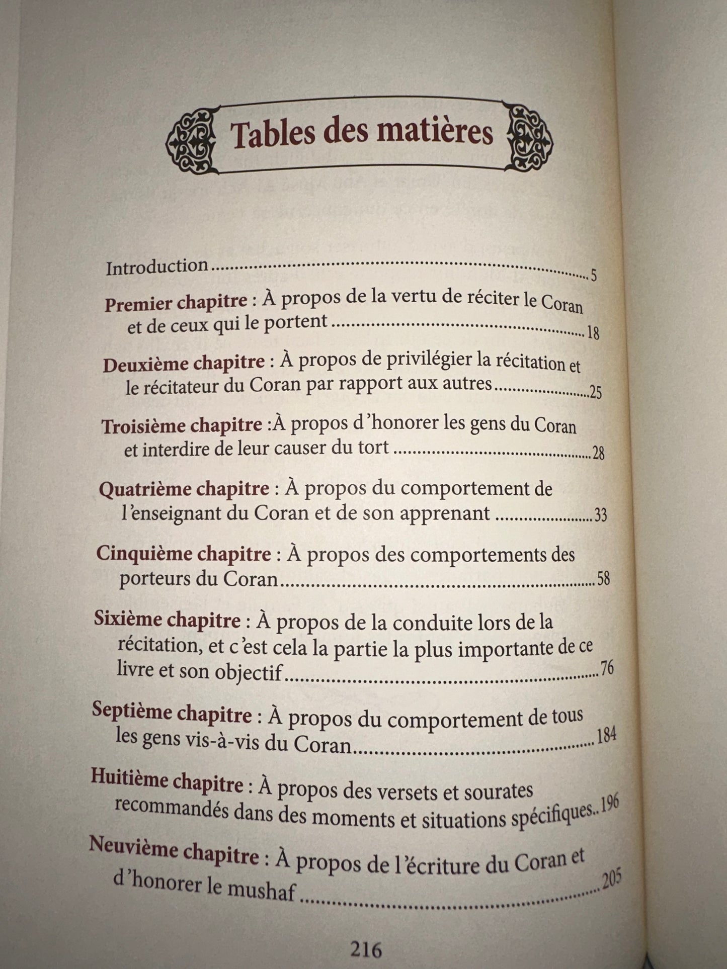 Le Comportement Du Mémorisateur Du Coran, De Muhyi Al-Dîn Abu Zakaryâ' Yahyâ AN-NAWAWI