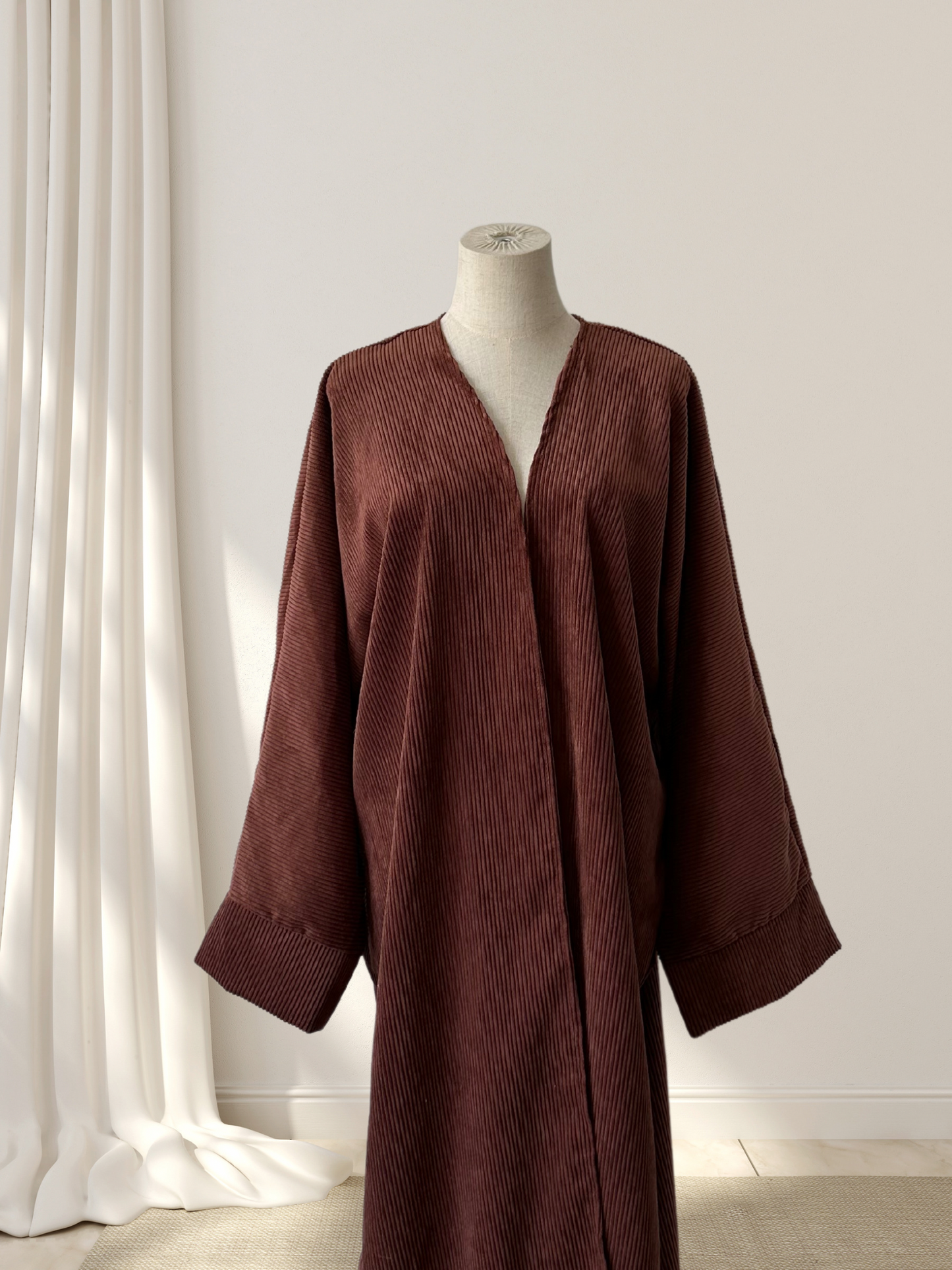 Manteau kimono velour