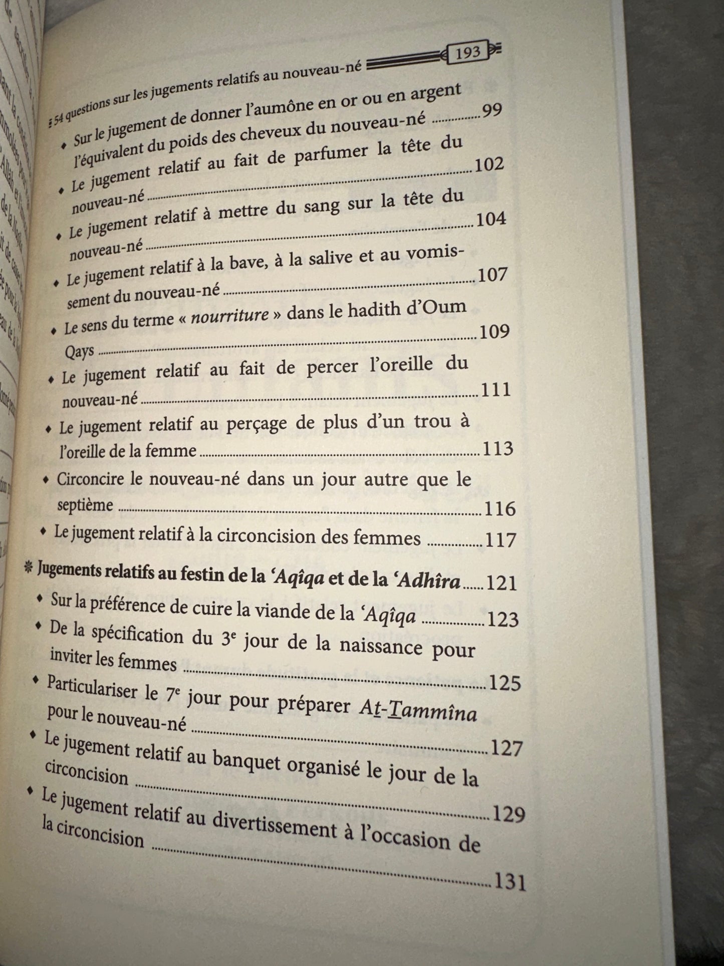 54 Questions Sur Les Jugements Du Nouveau-Né Accompagné De La Patience Et La Gratitude Durant L'épreuve, Par Mohamed Ali Ferkous